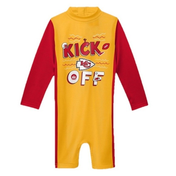 NFL Shop Other - Kansas City‎ Chiefs Toddler Kids Wave Runner Long Sleeve Wetsuit  Size 24 Months